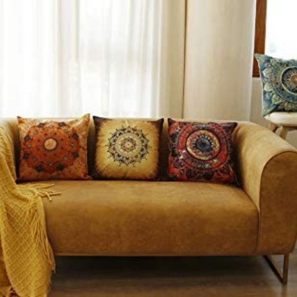 Free People 4pc Floral Boho Mandala Pillow Case - Picture 2 of 8